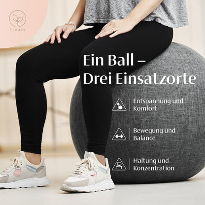 Sitzball mit Bezug