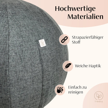Sitzball mit Bezug