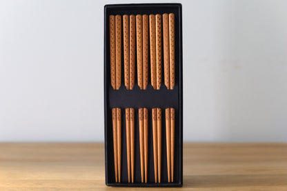 Essstäbchen aus Bambusholz (5 Paare)